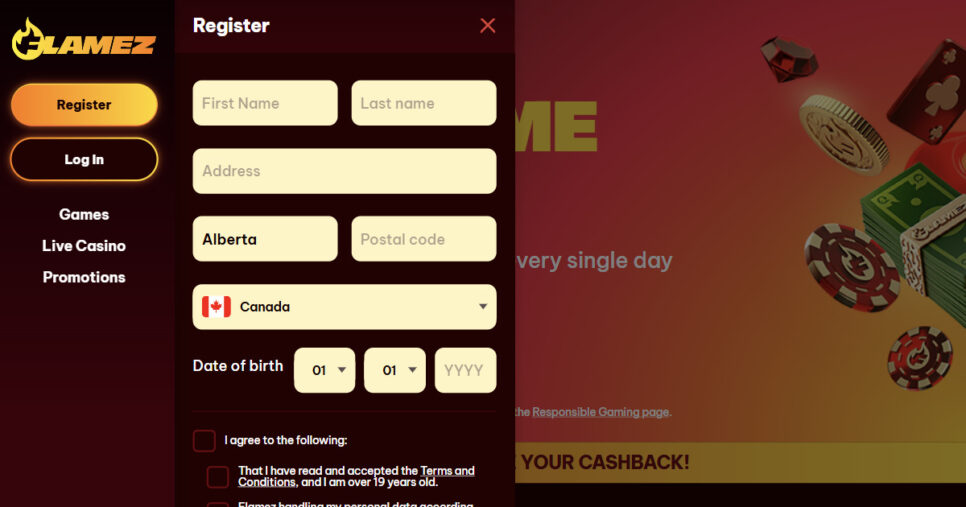 New Alberta casino site - Flamez