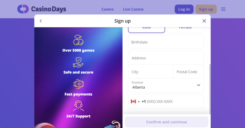Popular Alberta casino online - CasinoDays