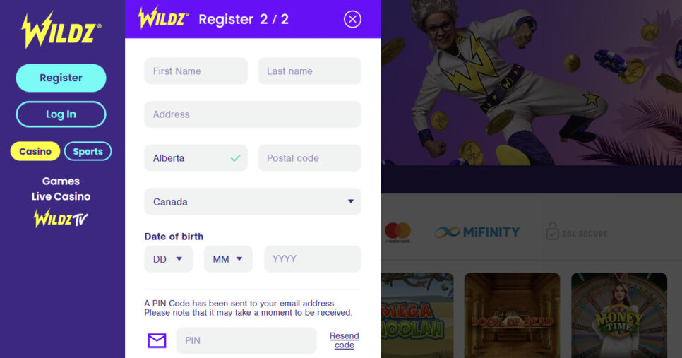 Secure online casino Alberta - Wildz